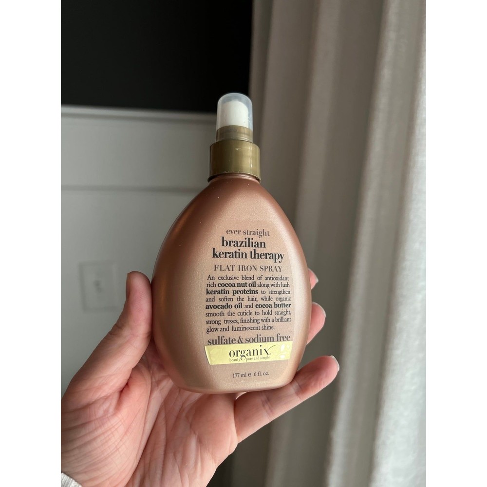 Organix  Ever Straight Brazilian Keratin Therapy Flat Iron Spray 6 oz